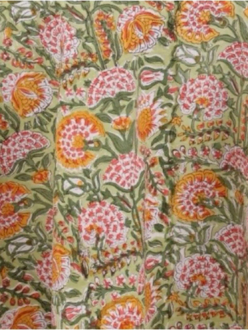 Farmhouse Floral Tablecloth 100% Cotton 60” Round - PINK